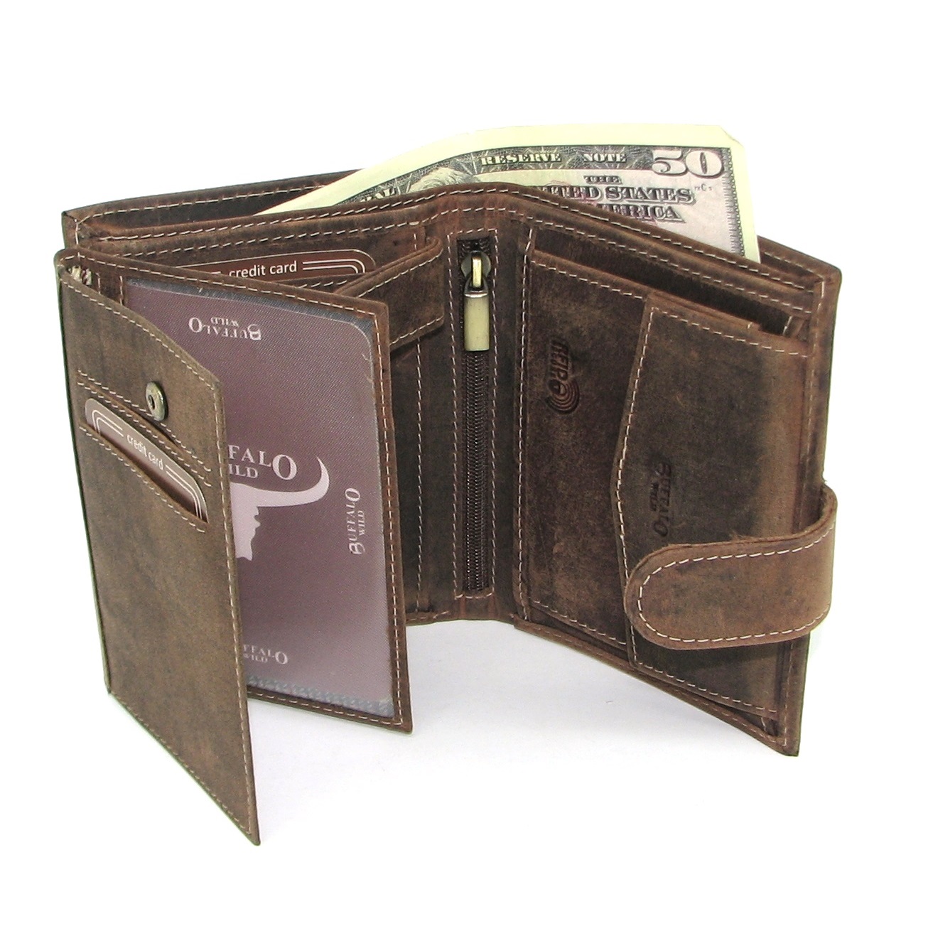 Кошелек мужской Buffalo Wild RM-04L-BAW-T BROWN Кошелек мужской Buffalo Wild RM-04L-BAW-T BROWN